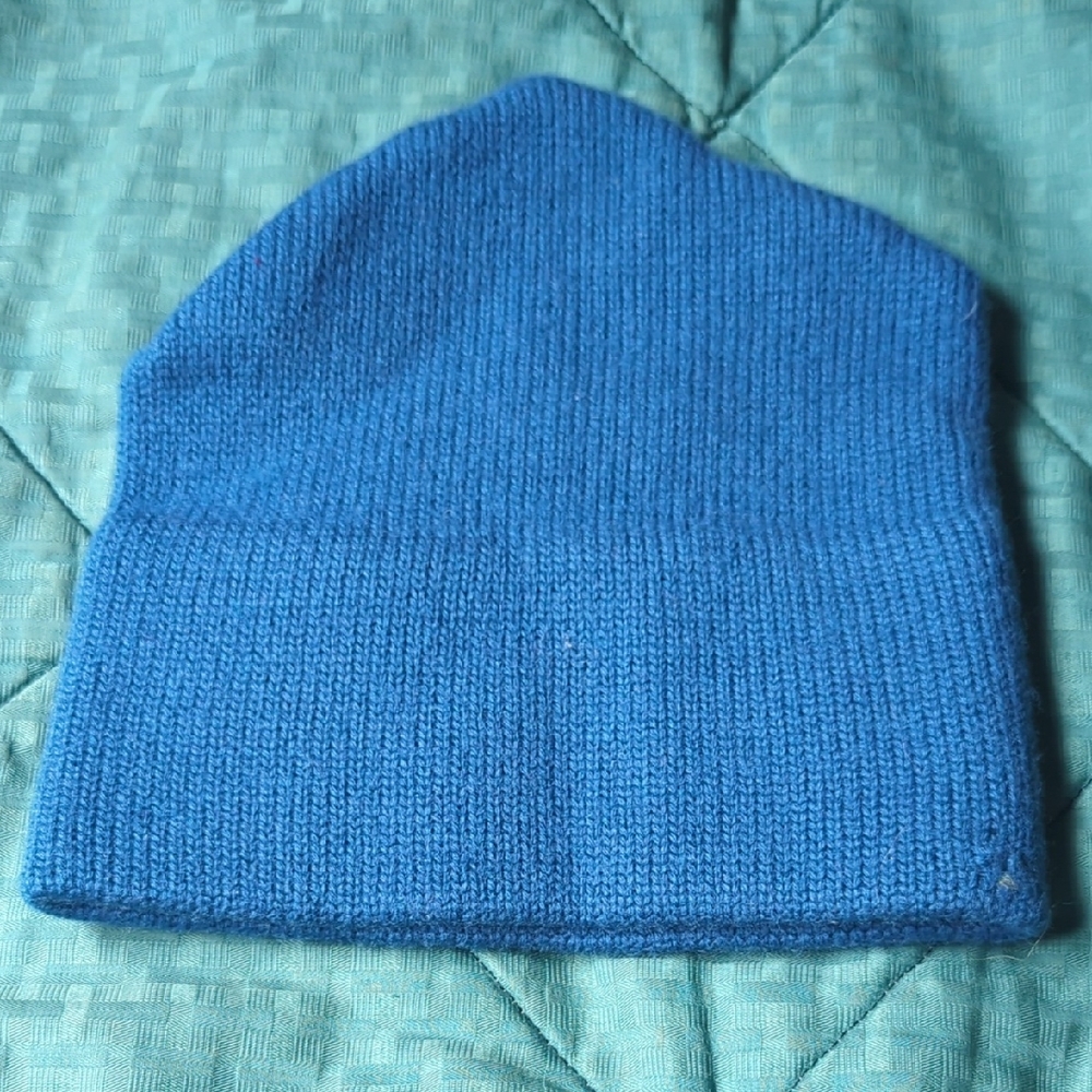 Vintage Blue 100% Wool Toque